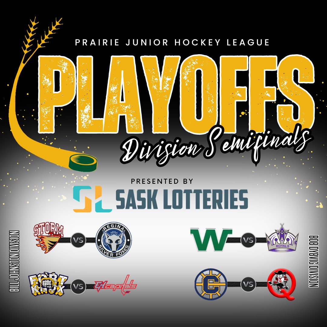 🌾 Division Semifinals start tonight! Find the schedule for each series and online scoring at pjhl.ca 🚨