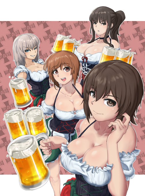 Das oktoberfest in Kuromorimine#garupan #ガルパン 