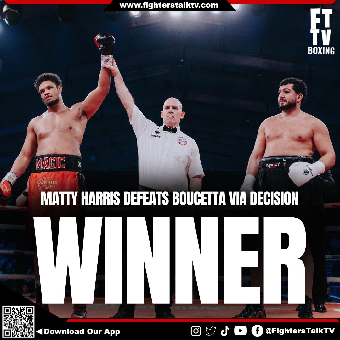 Matty Harris is back in the winning column after a clear 40-36 decision victory over Amine Boucetta. 🥊

#MattyHarris #boxing #BaraouEggington