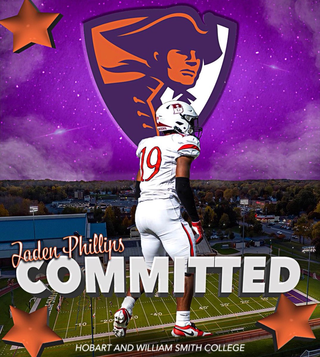 jaden19phillips's tweet image. I am very excited to announce my commitment to continue my academic and athletic career at Hobart and William Smith College. I want to give thanks to my family, coaches and teammates through this process and keeping me going! @HobartFootball @Coach_DeWall @CoachGreenBart