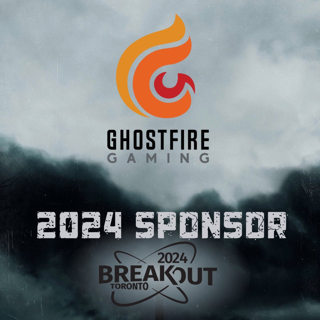 The powerhouse TTRPG publisher from down under, @GhostfireG is a 2024 sponsor! Their global team of self-professed TTRPG & Tabletop nerds love creating fun, unique, and passion-fueled games! Check them out here: ghostfiregaming.com
#breakoutcon #rpg #tabletopgames #ttrpg