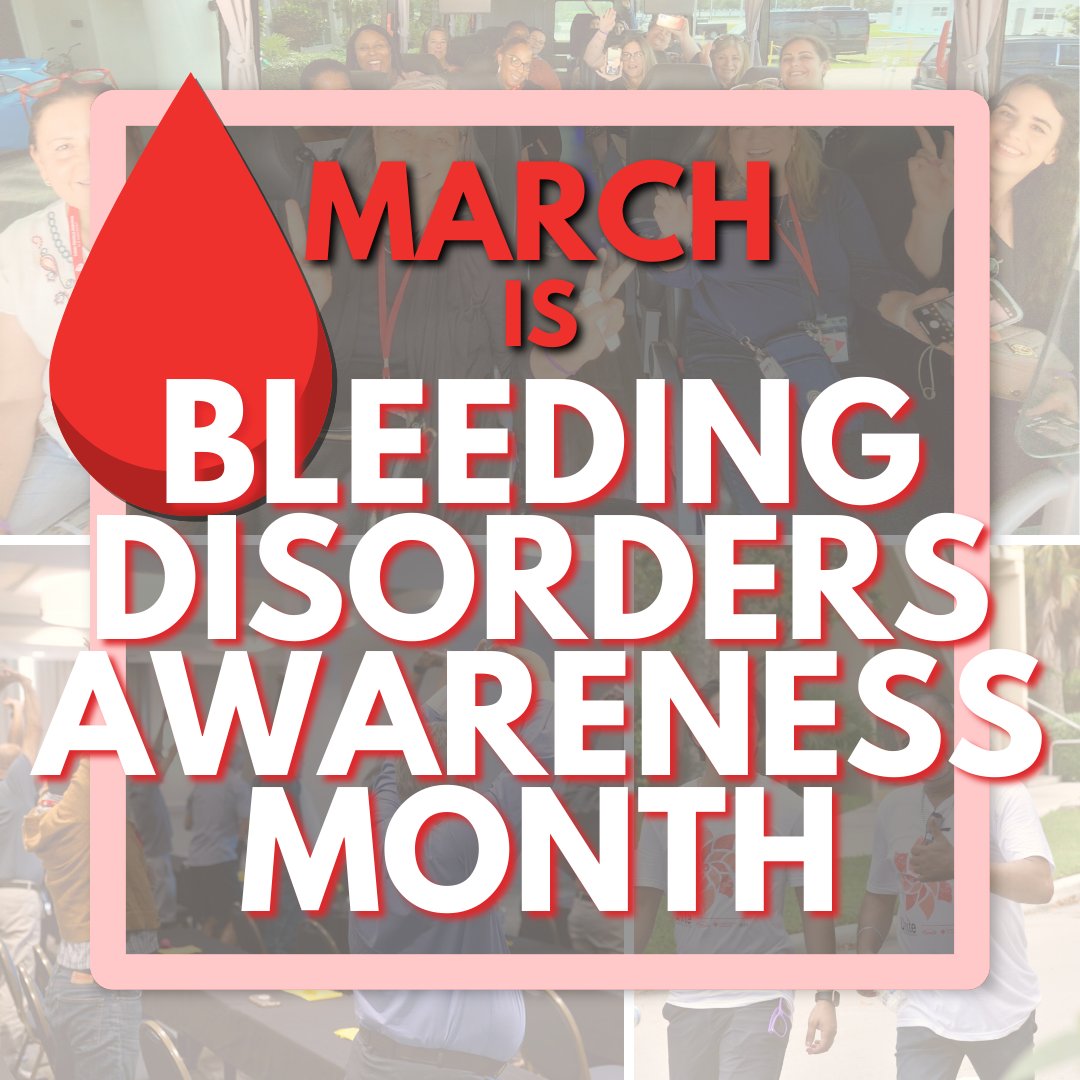 FLHemoAssoc's tweet image. Today marks the start of #BleedingDisordersAwarenessMonth, a time to stand tall and raise your voice to make a difference and honor the past, present, and future of the bleeding disorders community!
🩸Share your story
🩸Inspire others
🩸Raise awareness
#bleedingdisorders