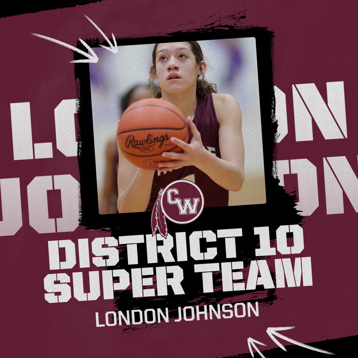 Congrats to @LondonJohnson26 for being named to District 10 Super Team