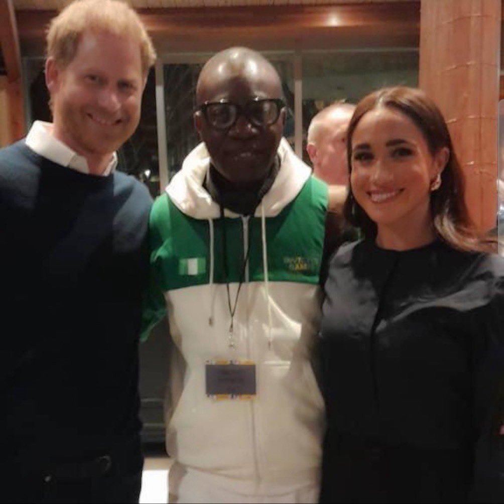 Stop I can’t take anymore. Look how cute they all look together. How sweet #IG2025 #Nigeria #PrinceHarryandMeghan