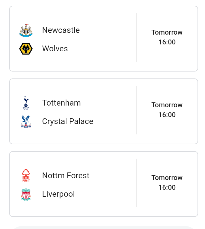 Breaking24HNews's tweet photo. 🆕   ⚽ 🏴󠁧󠁢󠁥󠁮󠁧󠁿 premiere league schedule tomorrow

#Newcastle 
#Wolverhampton  
#TOTCRY 
#NEWWAVE 
#NottinghamForest 
#LiverpoolSpares 
#PremierLeague 
#premierleaguedarts https://t.co/9FwOYJKavT