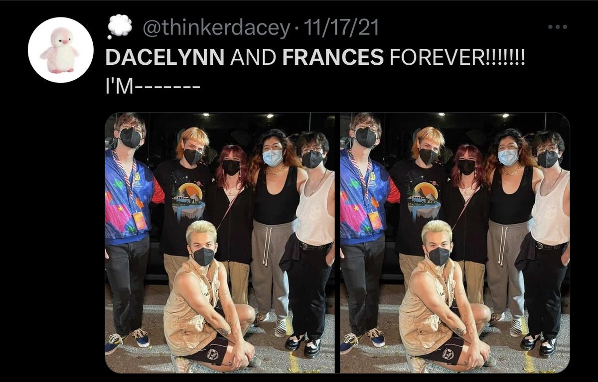 bringing this back for the just announced frances forever song ft Me dacelynn