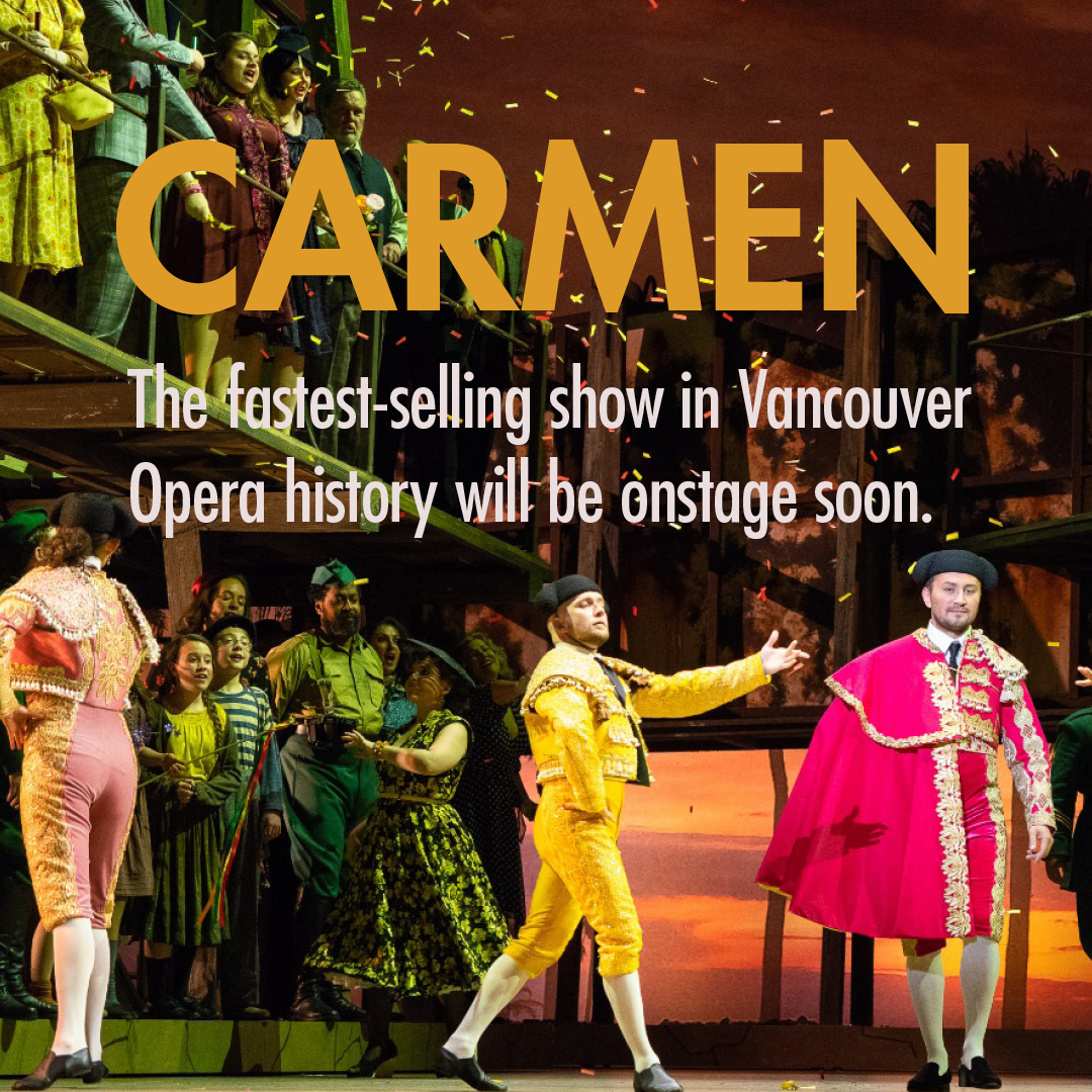Vancouver Opera presents: CARMEN

Curtain rises Saturday, April 27, 2024. 🔥

👉 vancouveropera.ca/whats-on/carmen 🎟️