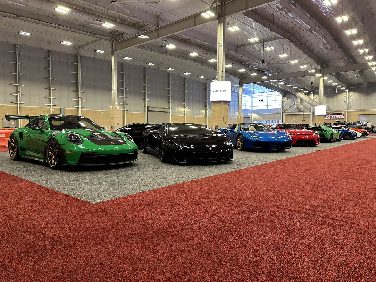 Redline4Kids's tweet photo. Redline4kids is kicking off our 2024 season here at the OKC Auto Show. Be sure and stop by to see 16 of the coolest, fastest exotic cars in Oklahoma. 😎😎🏎️🏎️🏎️🏎️🏎️🏎️ https://t.co/DD0UzcR2kP