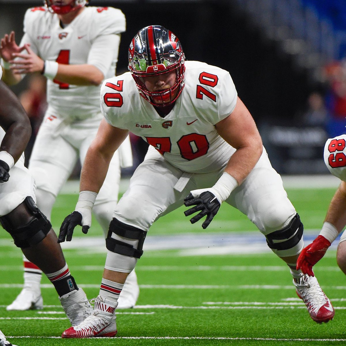 After a great call with @CoachBernardi74 I am excited to receive an offer from Western Kentucky University!! @williehayes47 @lemont_football @C4eliteJ @GPocic @AllenTrieu @HSFBscout