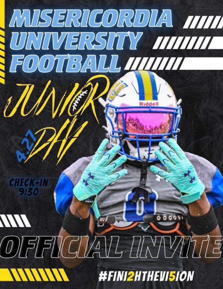 Thank you @Coach_Cottle for the Junior Day Invite! Looking forward to getting on campus and learning more about the program! @barlow_coach @WoodgroveFB