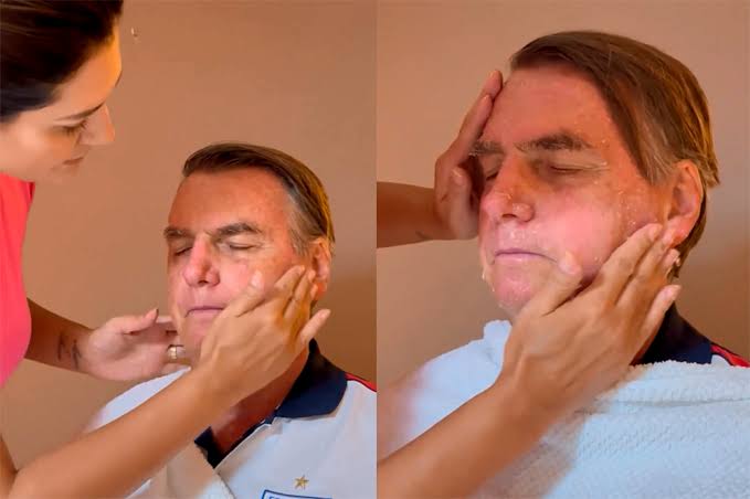 NP__Oficial's tweet image. 🚨 Atenção: l  Bolsonaro vira garoto-propaganda da marca de cosméticos de Michelle. Ex-primeira-dama pode ser processada por uso de produtos químicos em animal