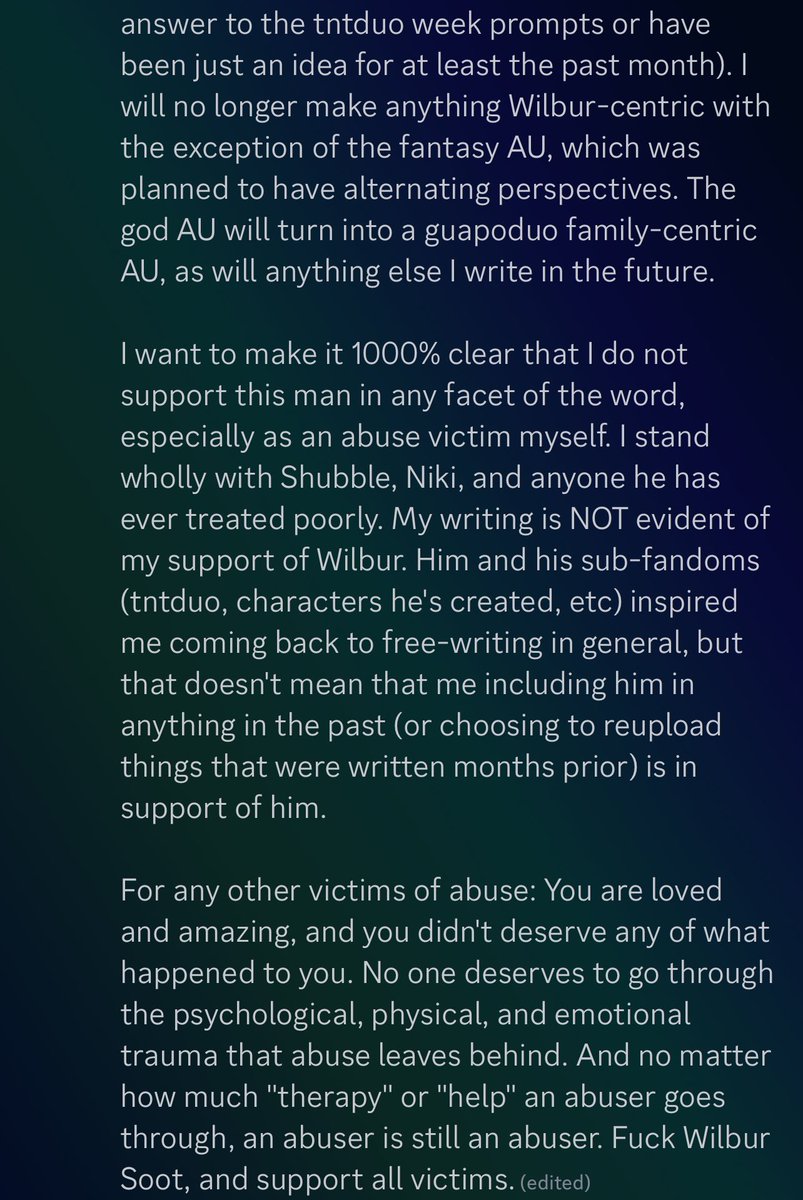 ❗️Announcement I made in my Discord server regarding the future of my writing and reposting deleted works
