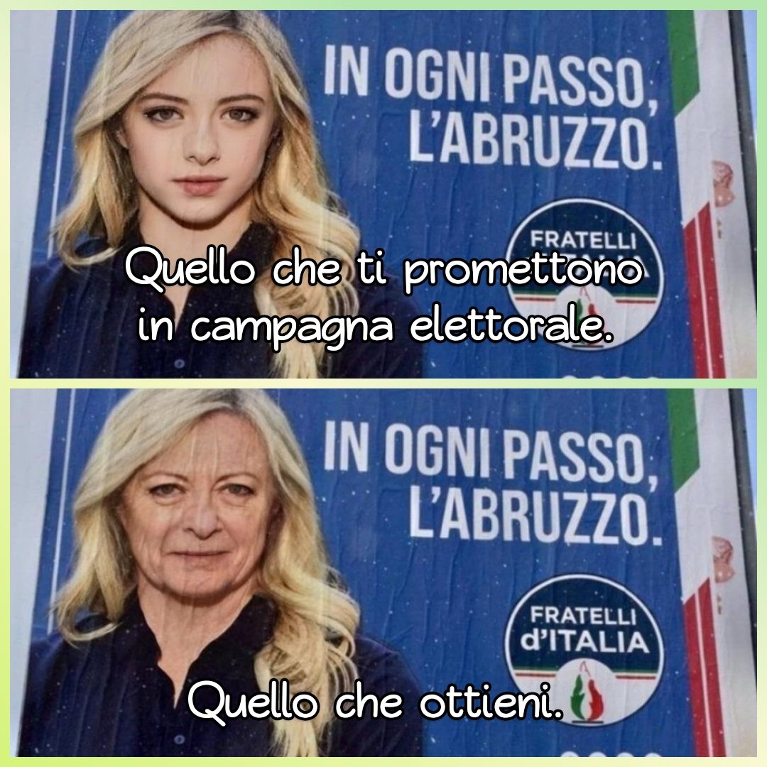 Fidatevi. 
#Abruzzo2024 #MeloniACasa #ElezioniRegionali