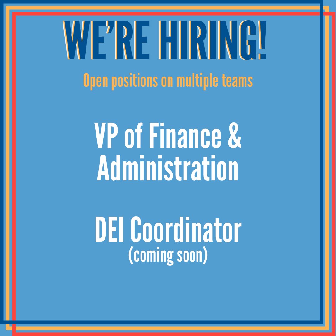 United Way of Lane County is hiring for a Vice President of Finance &amp; Administration. The application deadline for this position is Friday, March 8.
Learn more and apply through the link below:
unitedwaylane.org/job-opps
The DEI Coordinator or similar position will be posted soon.