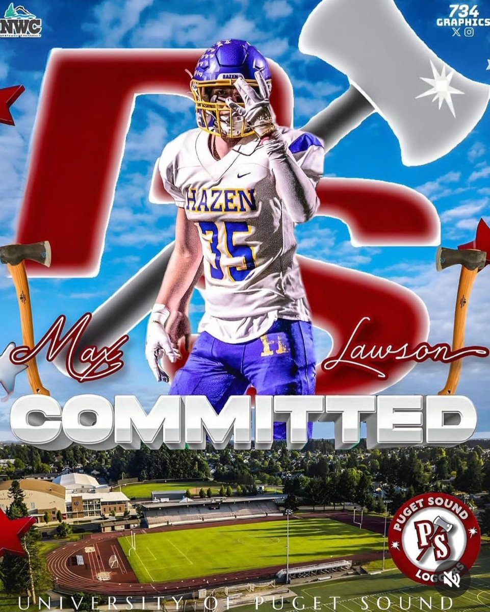 Congrats to '24 Highlander Max Lawson on his commitment to Puget Sound (Football) !
