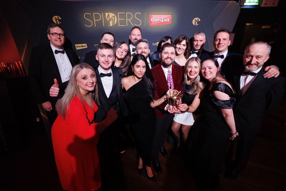 spiderawards's tweet photo. The  winner of Large Agency of the Year is @granite_digital🌟

Congratulations to the Team at Granite!🏆

#spiders24 in association with @one4allireland

#One4allrewards #One4all https://t.co/ocp2oQzHA4