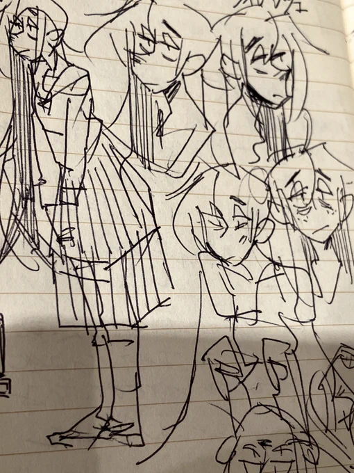 紙に落書き 