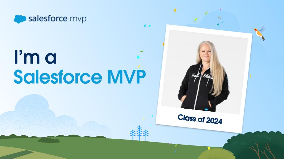 I'm excited and honored to share that I have been selected as a @salesforce MVP for the class of 2024 🙌 🥳 in 2020 I started preparing for my CTA and along the way decided I was going to take a bunch of people along with me #trailblazercommunity @trailhead @SalesforceArchs
