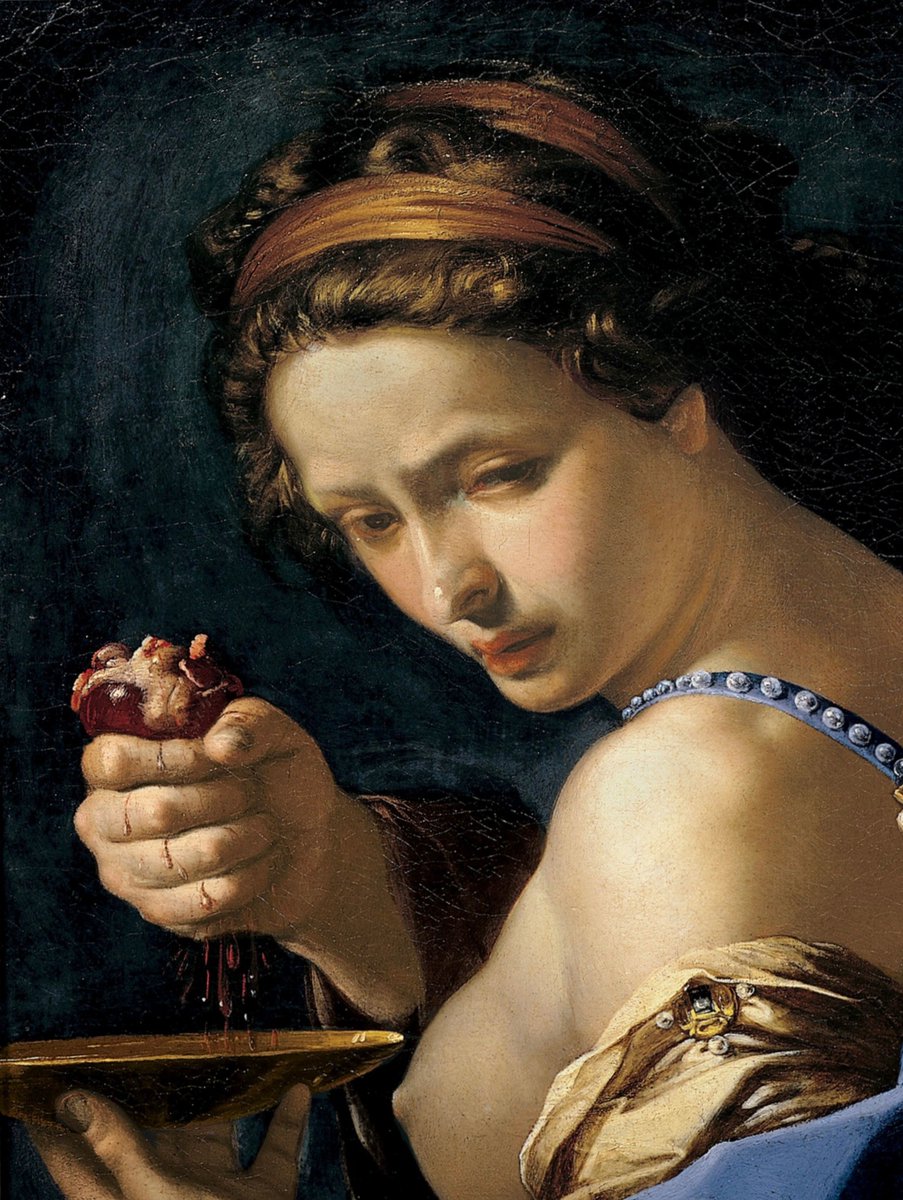 ‘ghismonda with the heart of guiscardo’ (detail) - bernardino mei (1655)