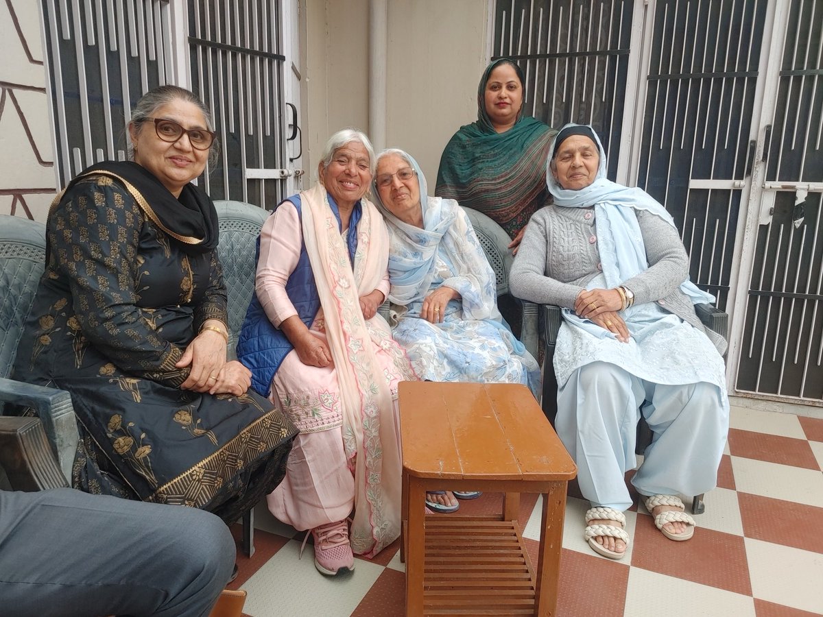 Pinder chilling with her childhood friends in Langeri, India.