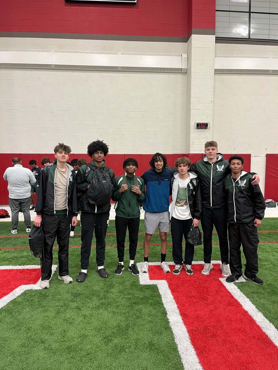 These men can fly!  Lorr, Flood (PR) and Jaimes in High Jump.  Bond (PR) Sanchez (PR) and Flood Triple Jump. Bond (PR), Barnett and Privitt (PR) in Long Jump.