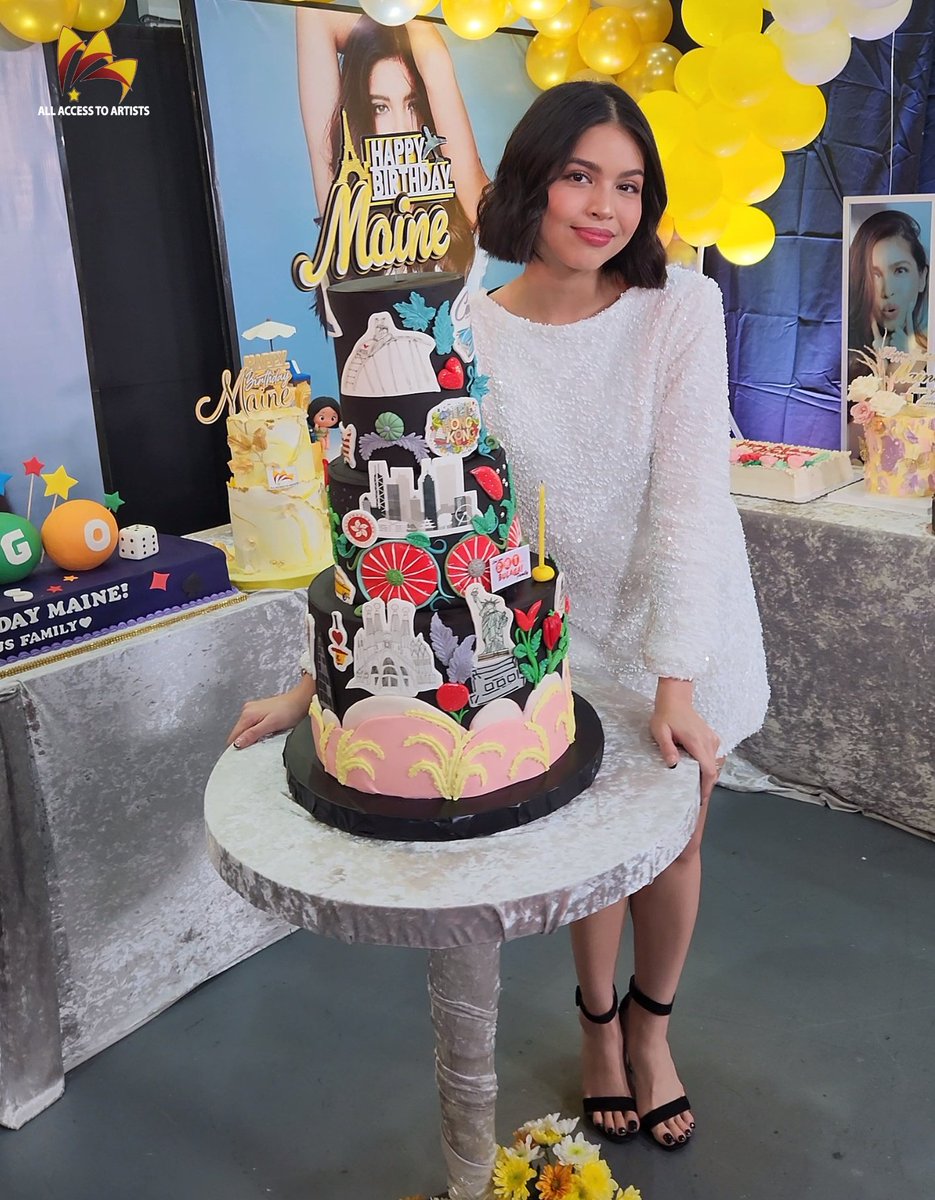 HAPPY BIRTHDAY, MAINE! 💛 Happening Now: Isang masayang pre-birthday celebration for @mainedcm in Eat Bulaga kasama ang TVJ at ang Legit Dabarkads! 🎉 #MaineMendoza #AllAccessToArtists #fAAAmily