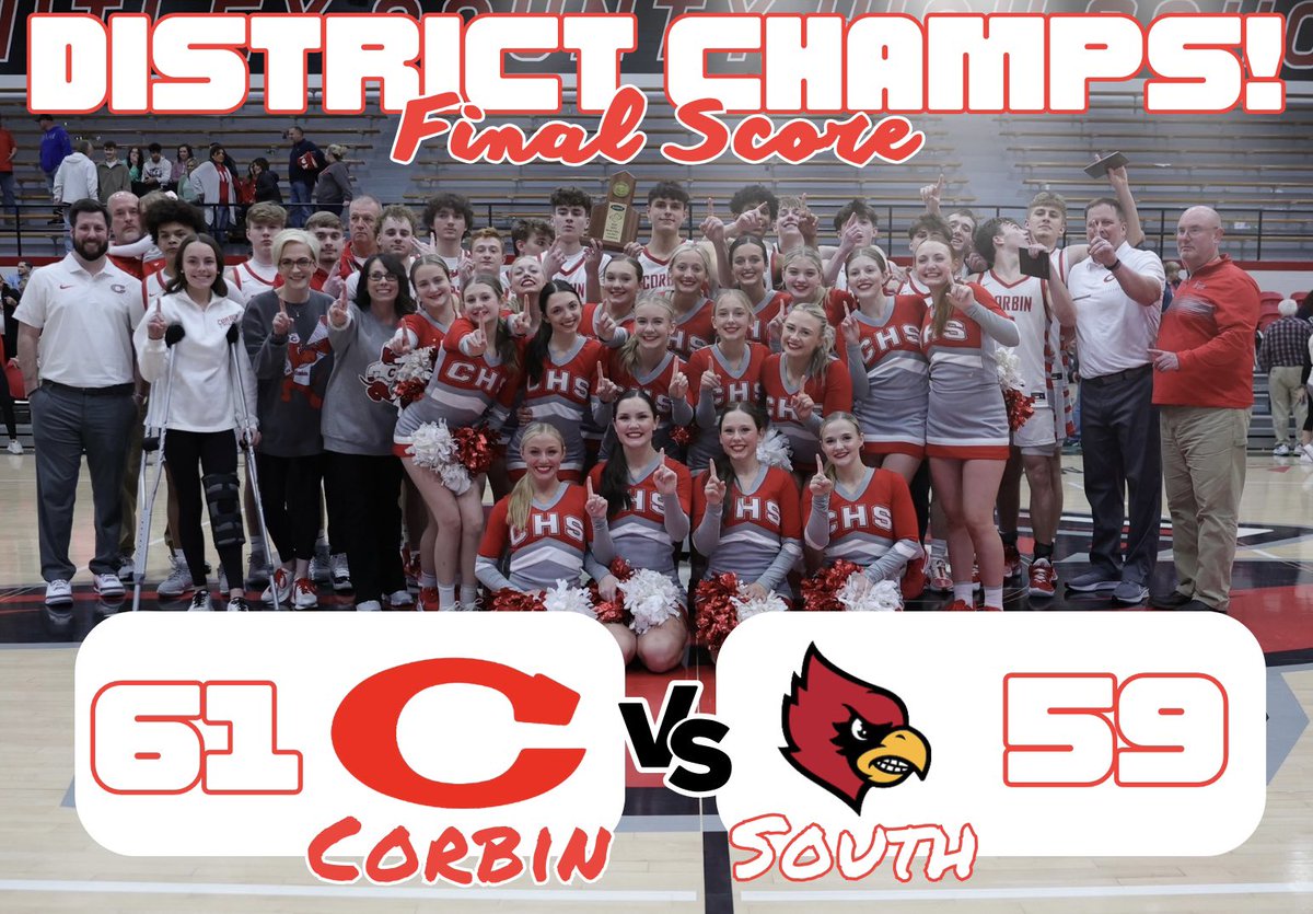 The Basketball-Hounds bring home the hardware!!! District Champions!! #GoHounds 🔴⚪️