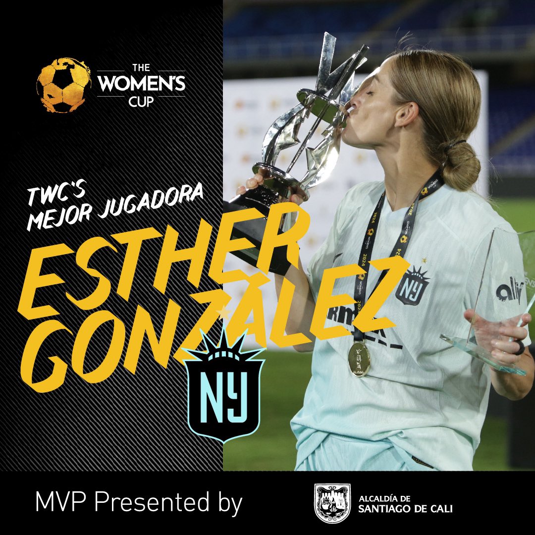 Esther Gonzalez MVP of #TheWomensCup Final👏🙌🔝 Presented by @AlcaldiaDeCali