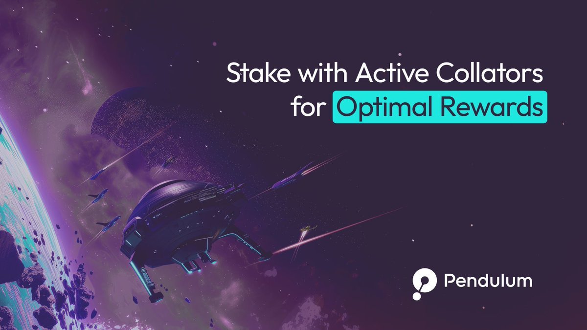 📣 $PEN Stakers!

Make sure you're staking with active collators! This guide in the docs shows you how to choose a collator for optimal $PEN staking rewards

Check it out to ensure you're on track for rewards 🔽
pendulum.gitbook.io/pendulum-docs/…