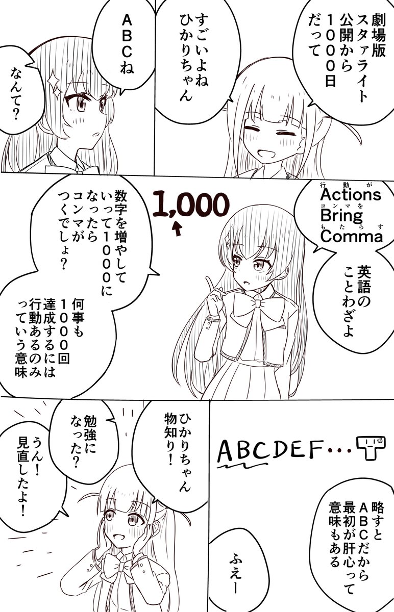 劇ス公開1000日記念漫画 