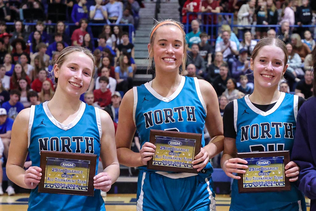 From North Oldham:  Katie Smith, Saylor Hankins, and Gracie Sipes