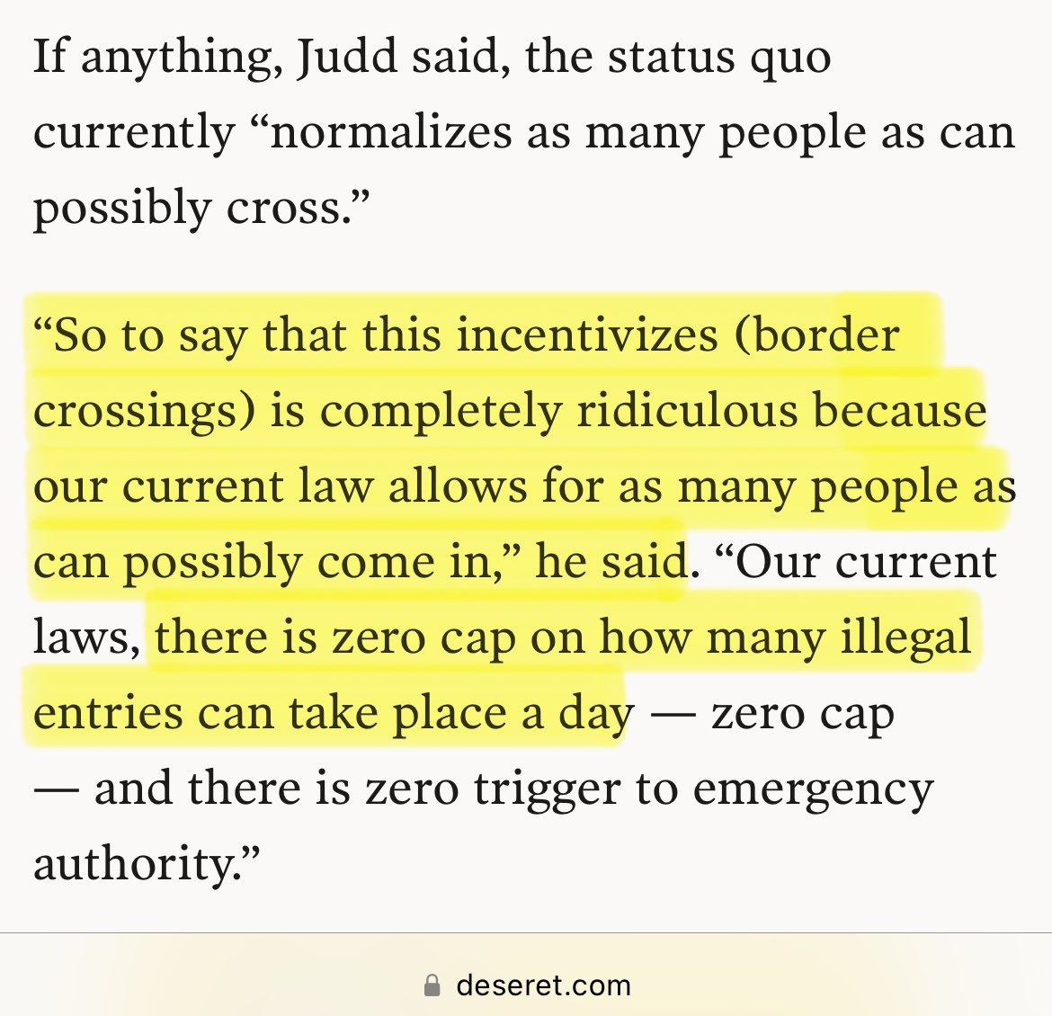 bionicninjas's tweet photo. i want everyone to read what our little bud judd said about the false maga “talking points” (his words) on the border bill in an interview to the media. https://t.co/dkW61DS2jN