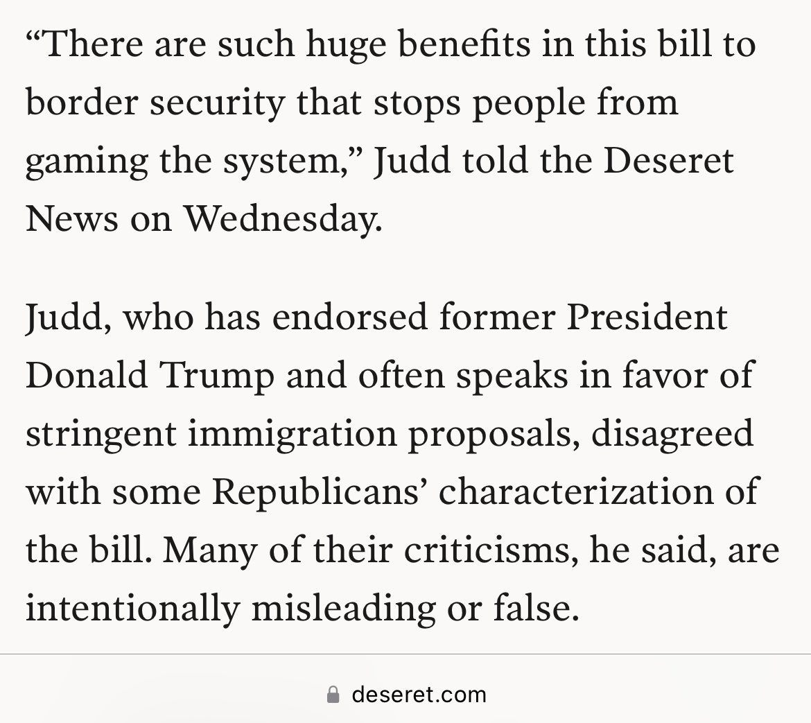 bionicninjas's tweet photo. i want everyone to read what our little bud judd said about the false maga “talking points” (his words) on the border bill in an interview to the media. https://t.co/dkW61DS2jN