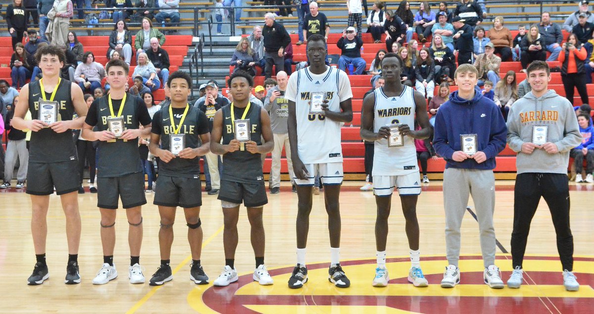 Advocate-Messenger Sports (@advocate_sports) on Twitter photo The boys all-45th District Tournament team (L-R):
@BoCo_Basketball - Seneca Driver (MVP), Guy Turner, Montavin Quisenberry, Demauriah Brown
Danville Christian - Geu Ateny, Emmanuel Dut
Lincoln County - Blade Nuckols
<a href="/Garrard_BBall/">Garrard County Boys Basketball</a> - Jaydon Noe The boys all-45th District Tournament team (L-R):
@BoCo_Basketball - Seneca Driver (MVP), Guy Turner, Montavin Quisenberry, Demauriah Brown
Danville Christian - Geu Ateny, Emmanuel Dut
Lincoln County - Blade Nuckols
<a href="/Garrard_BBall/">Garrard County Boys Basketball</a> - Jaydon Noe