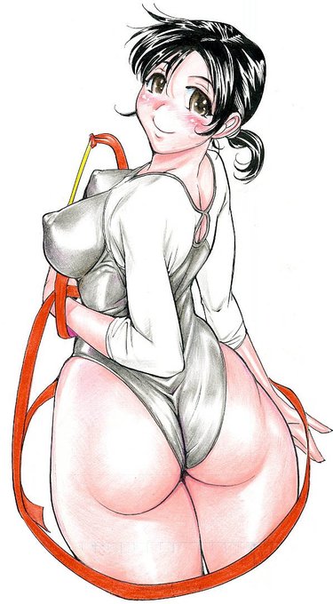 お疲れ様です〜!
今日は描けないと思うのでまた昔の「肉弾アスリー島」という単行本の折り返しの色鉛筆を
お尻でございます〜😚 