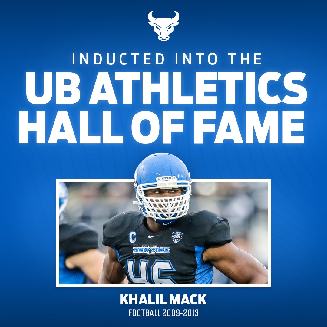 Congratulations Khalil Mack, the newest member of the Dr. Edmond J. Gicewicz Family UB Athletics Hall of Fame! #ForeverABull
