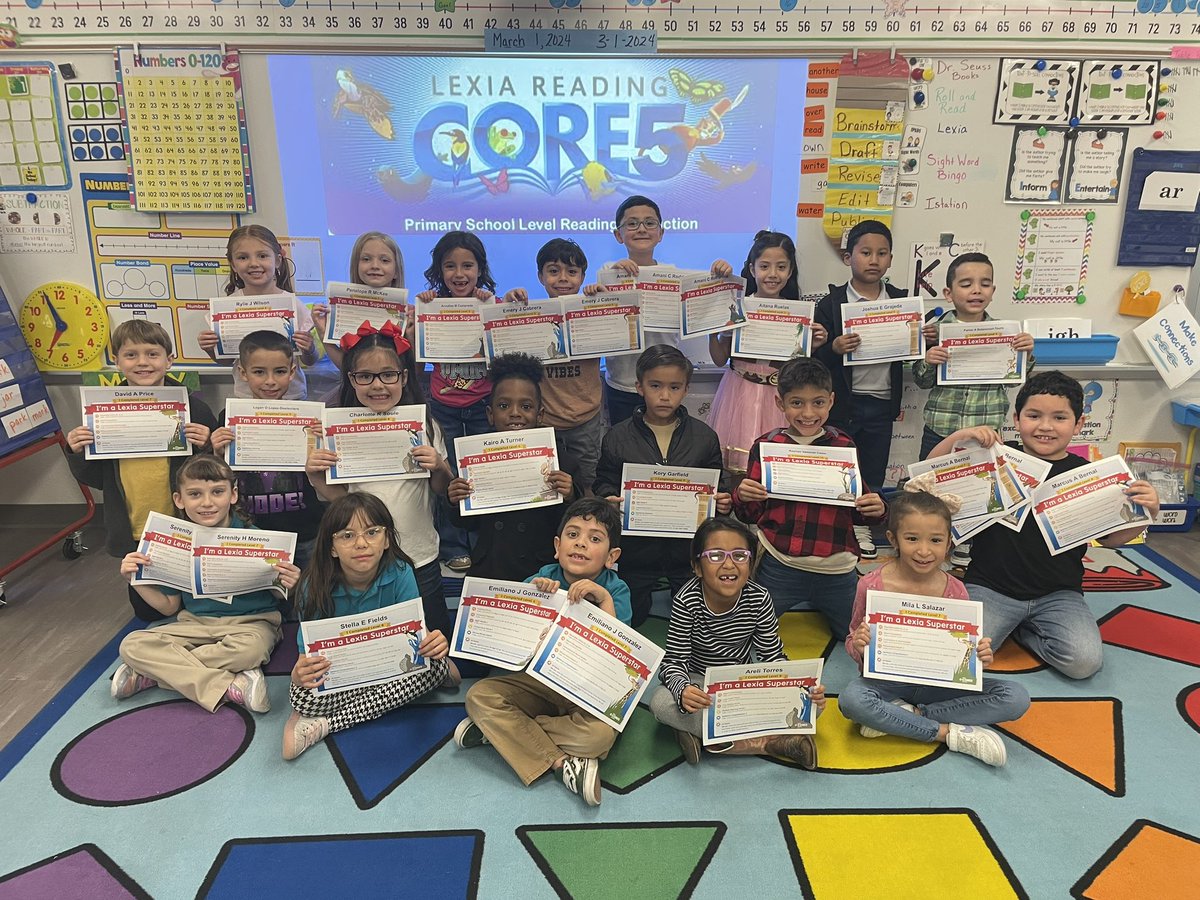 Woo hoo!! Our whole class leveled up in Lexia for the month of February 🎉🎉 Several leveled up twice 🤩🤩 #CactusMakesPerfect @LexiaLearning