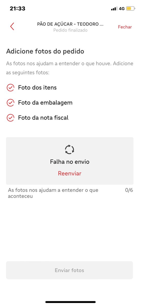 AndreRCMartins's tweet photo. @iFood sabe porque não vão evoluir em supermercados? Porque não fazem bem feito e ainda não permitem o cliente mandar o erro . Exigem várias coisas mas aceitam a foto, piada pronta . https://t.co/lQaFkigP4n