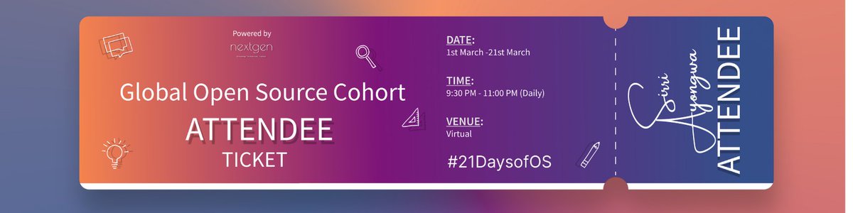 gorgeous_sirri's tweet photo. Yayyy!! Finally got selected by @nextgen_hub to join the #GOSC ๐๐๐
Ready to embark on this incredible journey of open sourceโจ
#GOSC #21DaysOfOs https://t.co/In3wc7jZjD