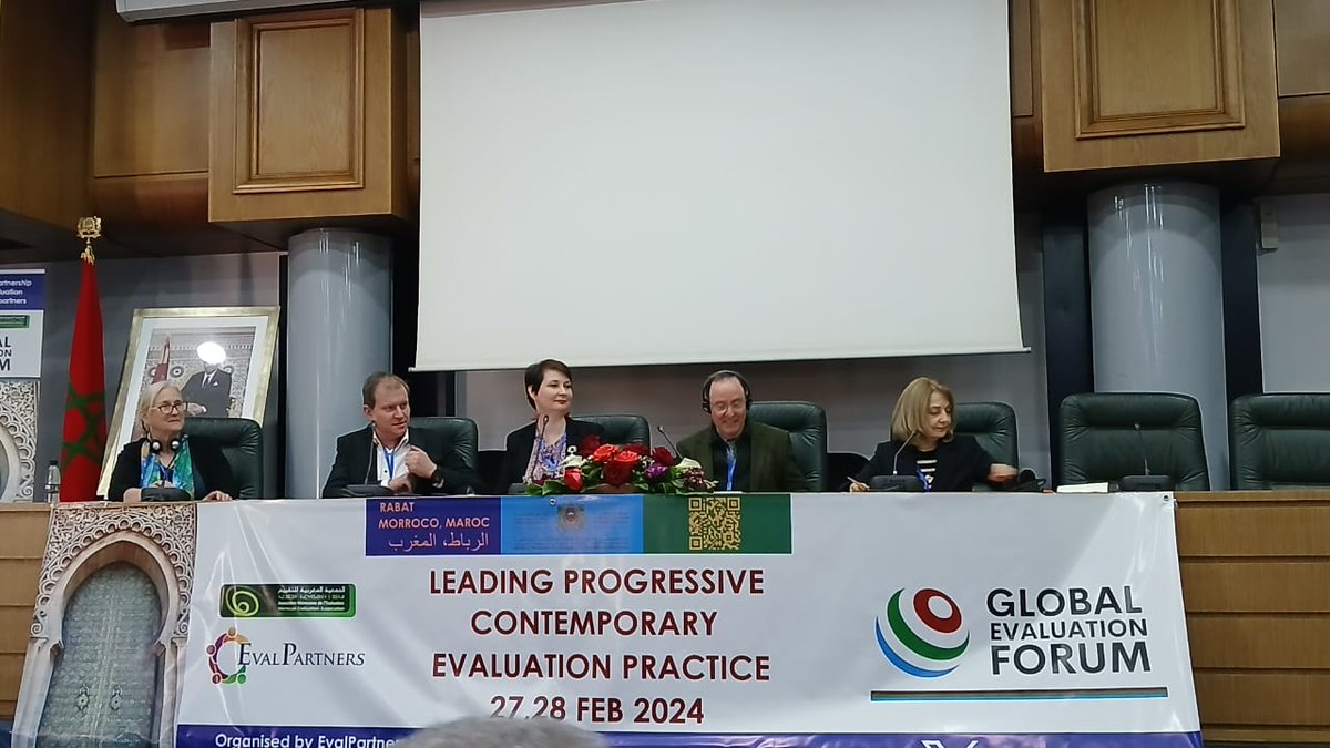 FOURTH GLOBAL EVALUATION FORUM (GEF 2024) on “Leading Progressive and Contemporary Evaluation Practice” 26-29 Mars 2024, Rabat (Maroc) Samuel Kouakou, 2IEval et membre de EvalIndiginious a participé au FEM 2024 qui s'est tenu à Rabat (Maroc).