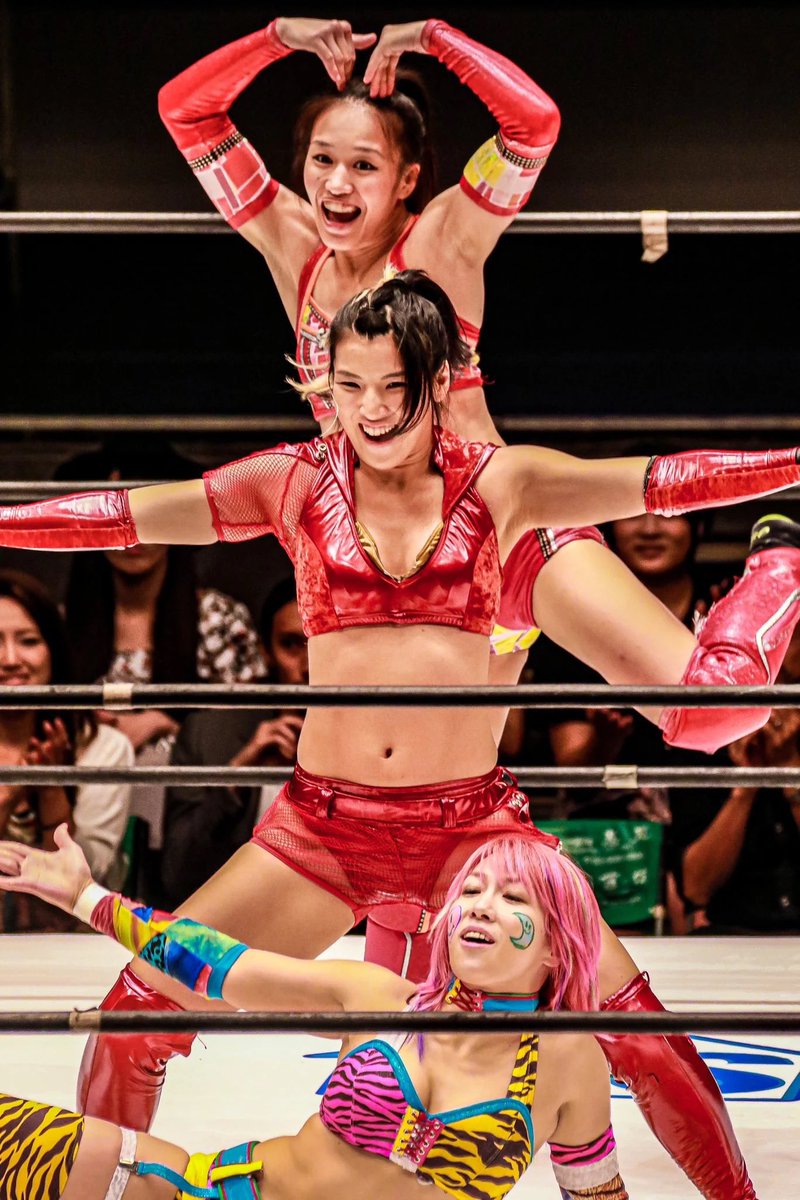 Asuka - Kana, Hikaru Shida and Syuri Kondo. #Asuka #Kana #HikaruShida #Syuri #prowrestling