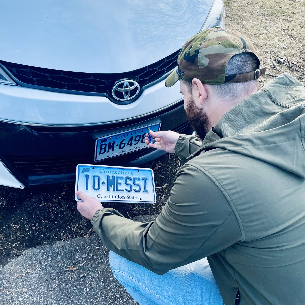 joeljlorenzatti's tweet photo. Llegó mi patente personalizada! @InterMiamiCF @MLS @afa #10messi #messi #futbol #argentina #connecticut #licenseplate https://t.co/w2YLqssrAb