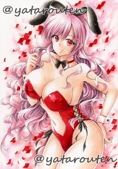 おはようございます☃️
外めっちゃ吹雪いてる🥶
#手描きイラスト
#アナログイラスト
#オリジナルイラスト
#コピックイラスト
#コピック 
#バニーガール 
#過去絵 