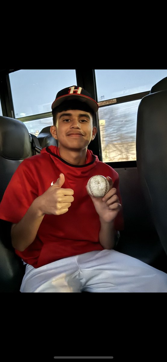 Game ball goes to player of the game Alberto “Tiko” Jasso. MVP of the day. Gives his heart for the team day in and day out! #HornJVBaseball @HornJBaseball