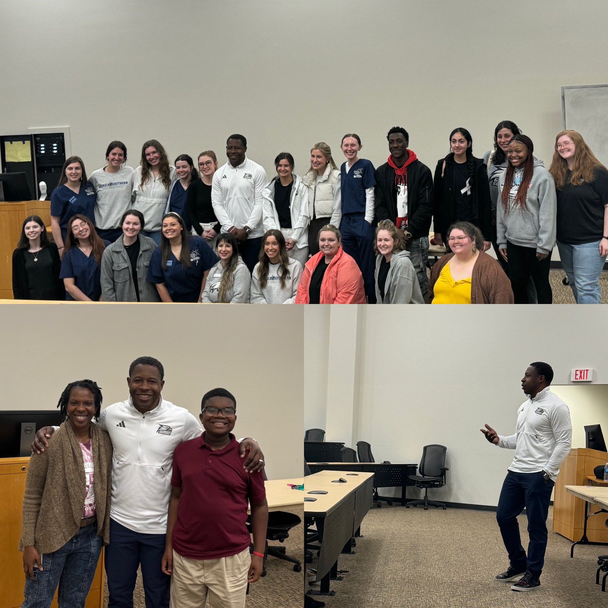 Had a Great time Speaking to the Communication Sciences and Disorders program students and their clients today! #ajsoars #prayperformpersist #dontdismyabilities