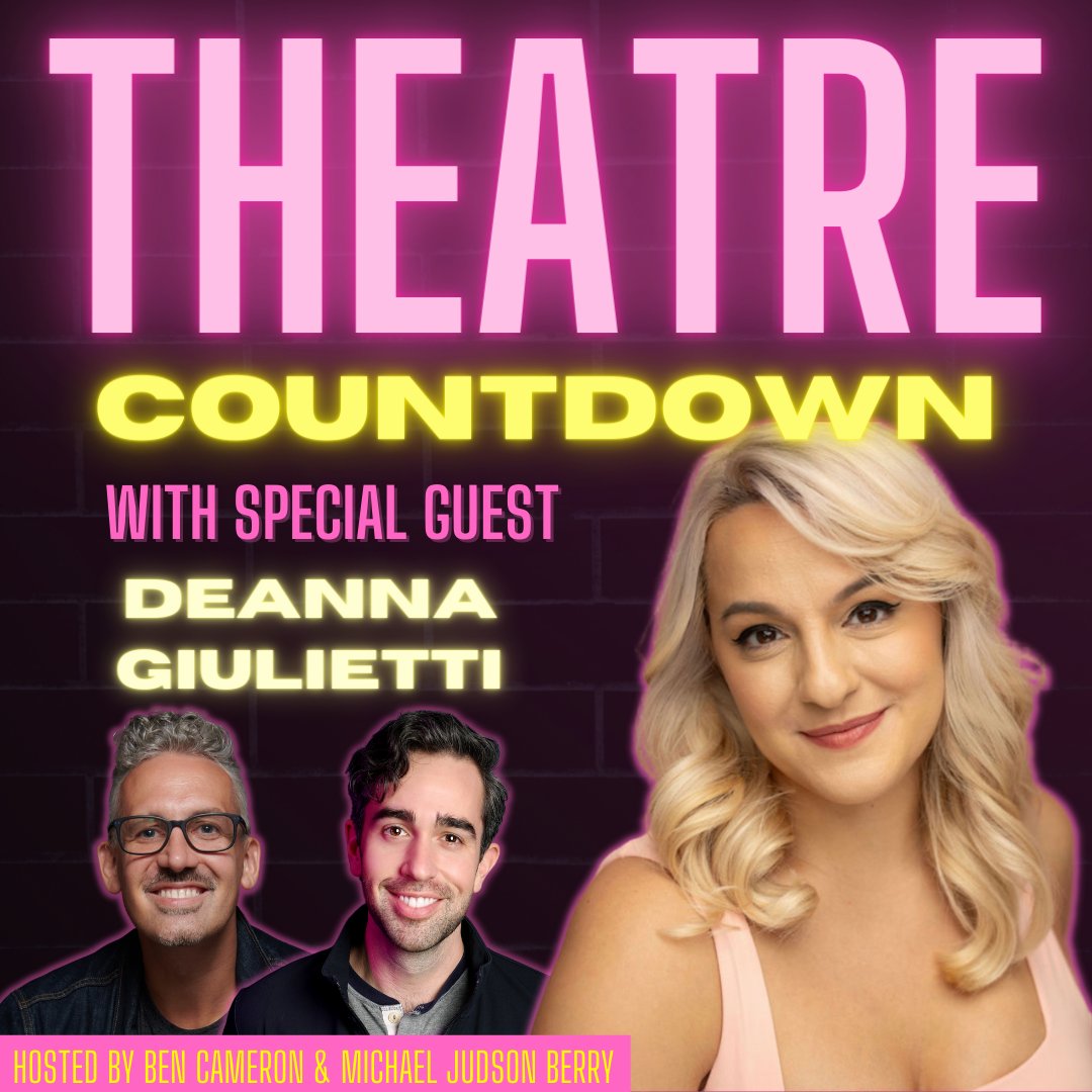 🚨 NEW EPISODE ALERT! 🚨 This week, the OO-TA-DAH queen herself, Deanna Giulietti, joins us &amp; shares her top 5 favorite Broadway songs of all time.

Check it out wherever you get your podcasts, or by clicking here 👉 linktr.ee/theatrecountdo…

#musicaltheatre #theatrelife #theatre