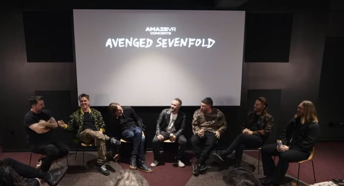 I had the extreme honor and pleasure to lead a Q&A with the mighty Avenged Sevenfold at the launch event for their groundbreaking AmazeVR experience. Watch the whole thing here: youtu.be/nCKKkV-NkJk?si…