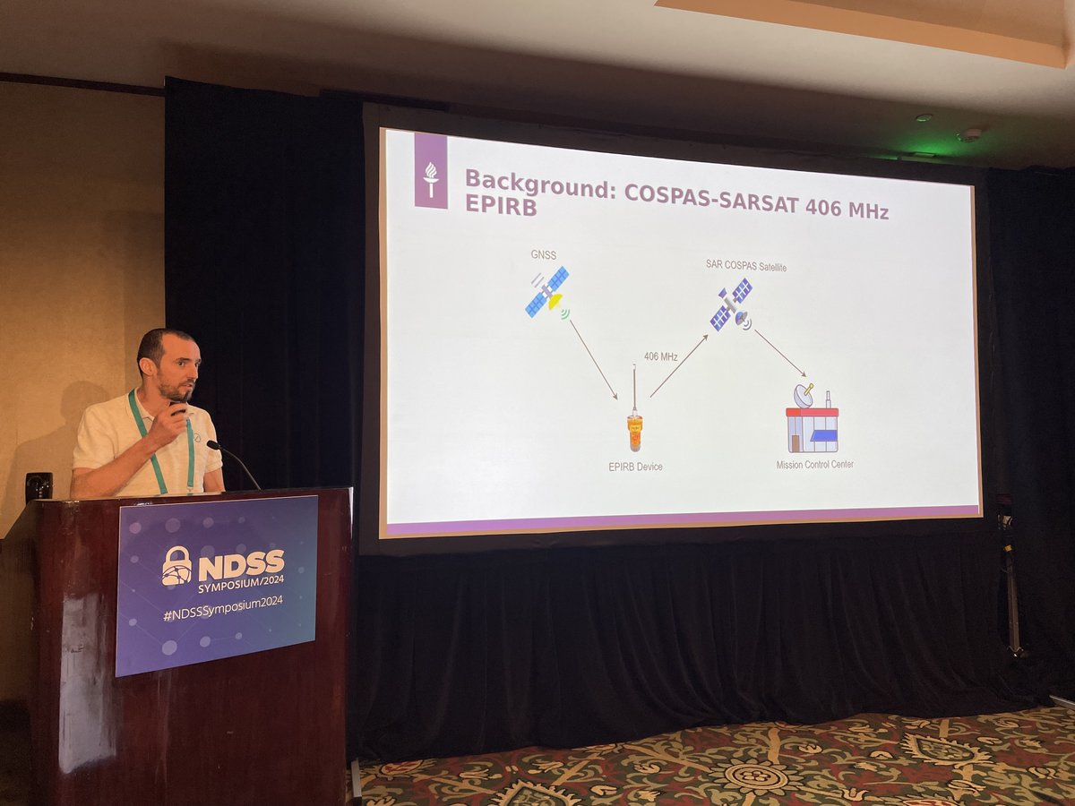 SpaceSec (@spacesecndss) on Twitter photo Last, but certainly not least, Andrei Costin from <a href="/uniofjyvaskyla/">University of Jyväskylä</a> presents their work "Towards generic backward-compatible software upgrades for COSPAS-SARSAT EPIRB 406 MHz to support authenticated messaging with PKI digital signatures". Interesting debates! #spacesec24 Last, but certainly not least, Andrei Costin from <a href="/uniofjyvaskyla/">University of Jyväskylä</a> presents their work "Towards generic backward-compatible software upgrades for COSPAS-SARSAT EPIRB 406 MHz to support authenticated messaging with PKI digital signatures". Interesting debates! #spacesec24