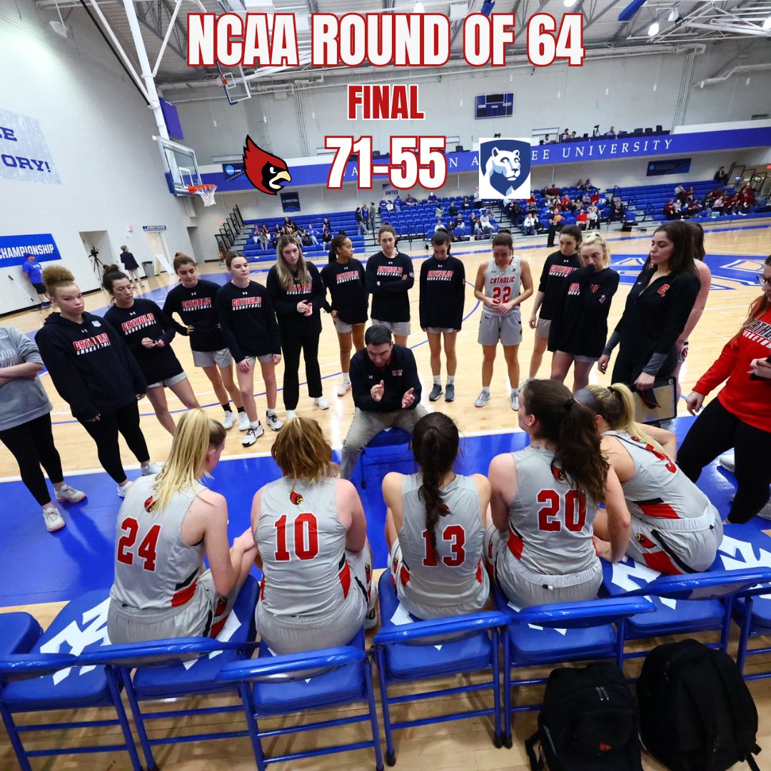 We advance to the second round of the NCAA tournament with a 71-55 W over Penn State-Behrend!
#GoCards