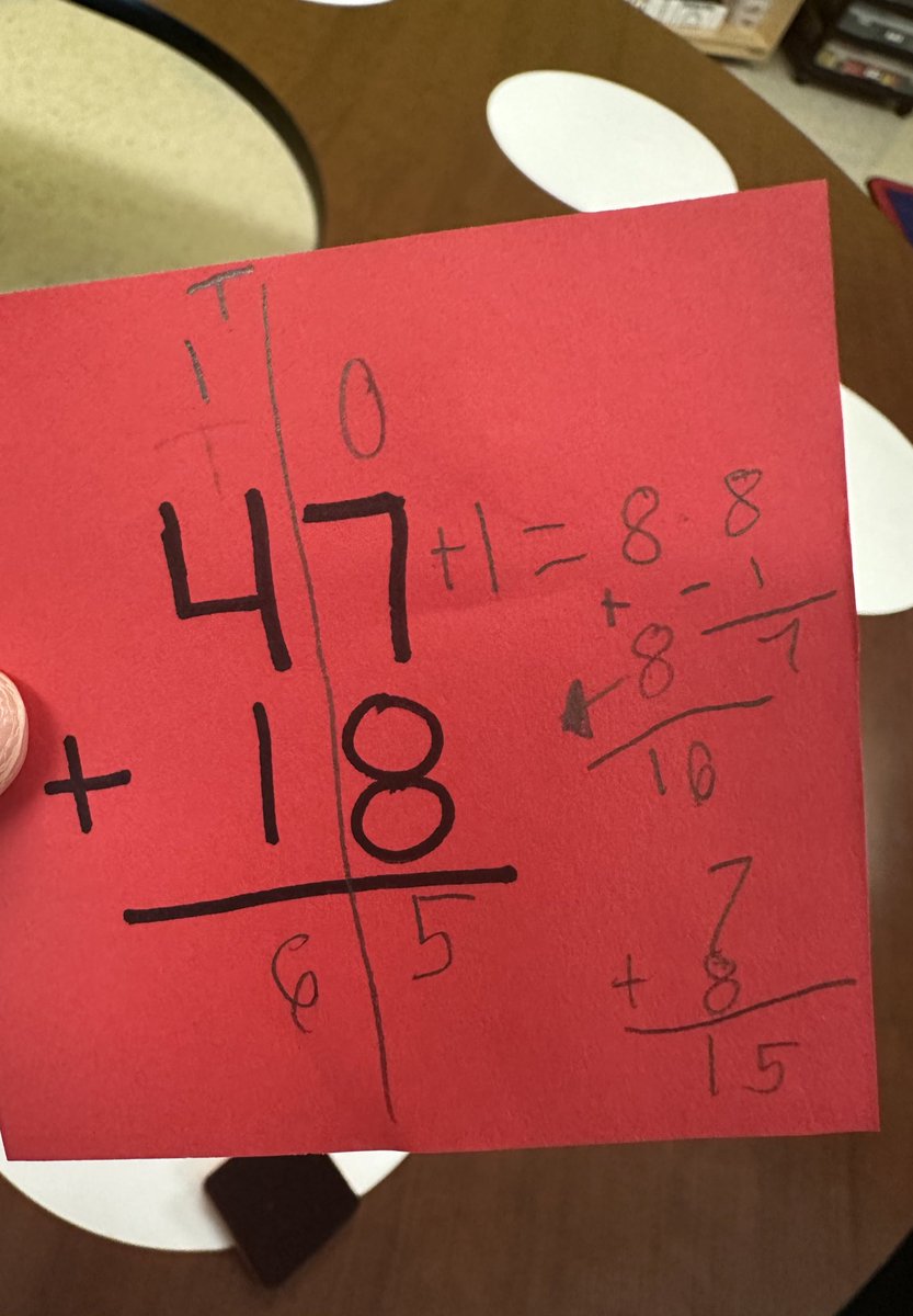 I spy someone’s mathematical thinking! Doubles/near doubles strategy! And mathematical flexibility! 🤯talk about super proud teacher moment! Week made! #PISDMTSS